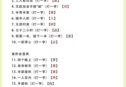 扁担作字两头看打一成语，这个经典谜语你会吗？