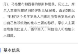 摩尔人是什么人？揭秘这个神秘民族的历史与文化