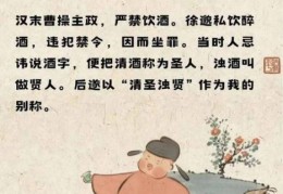 清圣浊贤是什么的别称古代人竟然这样称呼酒