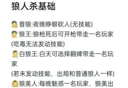 狼人职业技能详解 连招技巧与实战应用