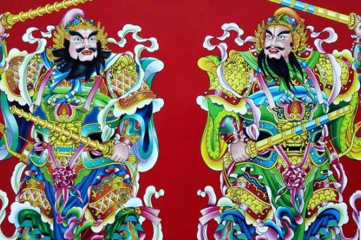 秦叔宝和尉迟恭左右贴法 门神贴对才能保平安