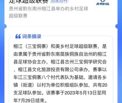 村超是什么意思 带你了解这个乡村足球新现象