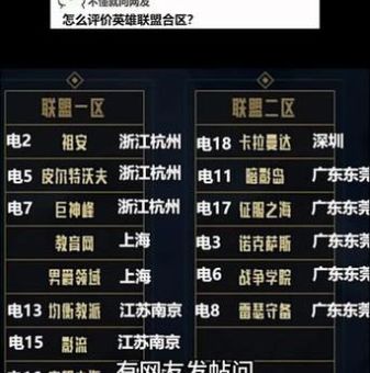 英雄联盟lol一区叫什么 一区名称由来解析