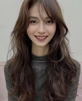 中分长发梨花头怎么烫好看又自然