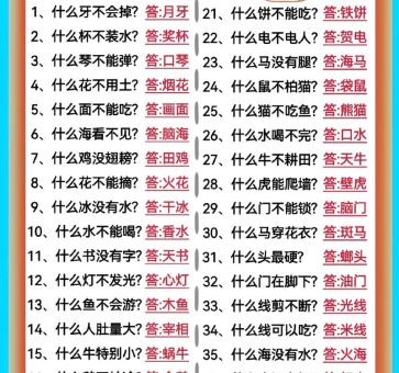 脑筋急转弯:身披花棉袄唱歌呱呱叫猜谜语你会吗?