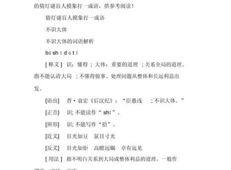 盲人戴墨镜打一四字成语，最常见的答案是哪个？