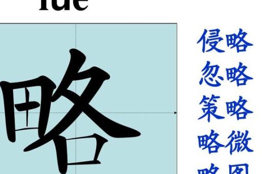 “略”字怎么读?了解它的多种含义和用法!