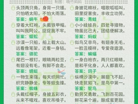 你知道成双成对打一准确动物,谜底是什么吗?