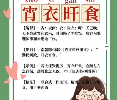 宵旰忧劳什么意思？白话解释让你轻松理解！