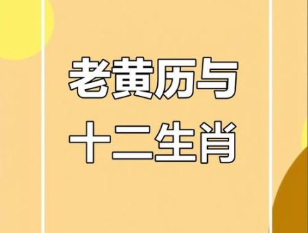 数黑论黄是什么生肖？老黄历告诉你答案！